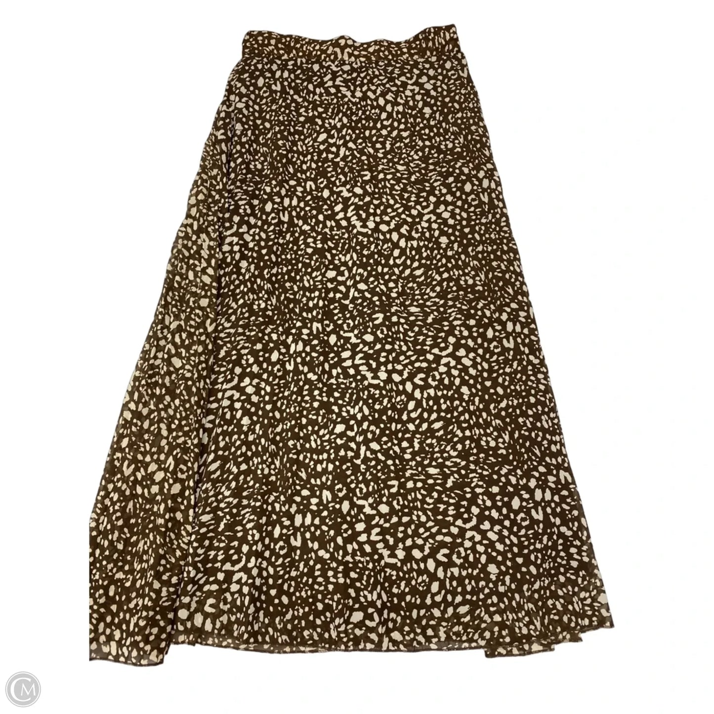 Skirt Maxi By Japna In Brown & Cream, Size: S
