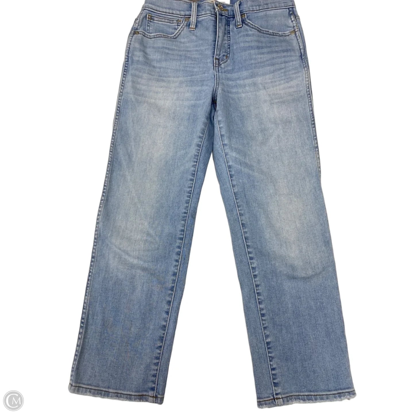 Jeans Straight By Madewell In Blue Denim, Size: 2