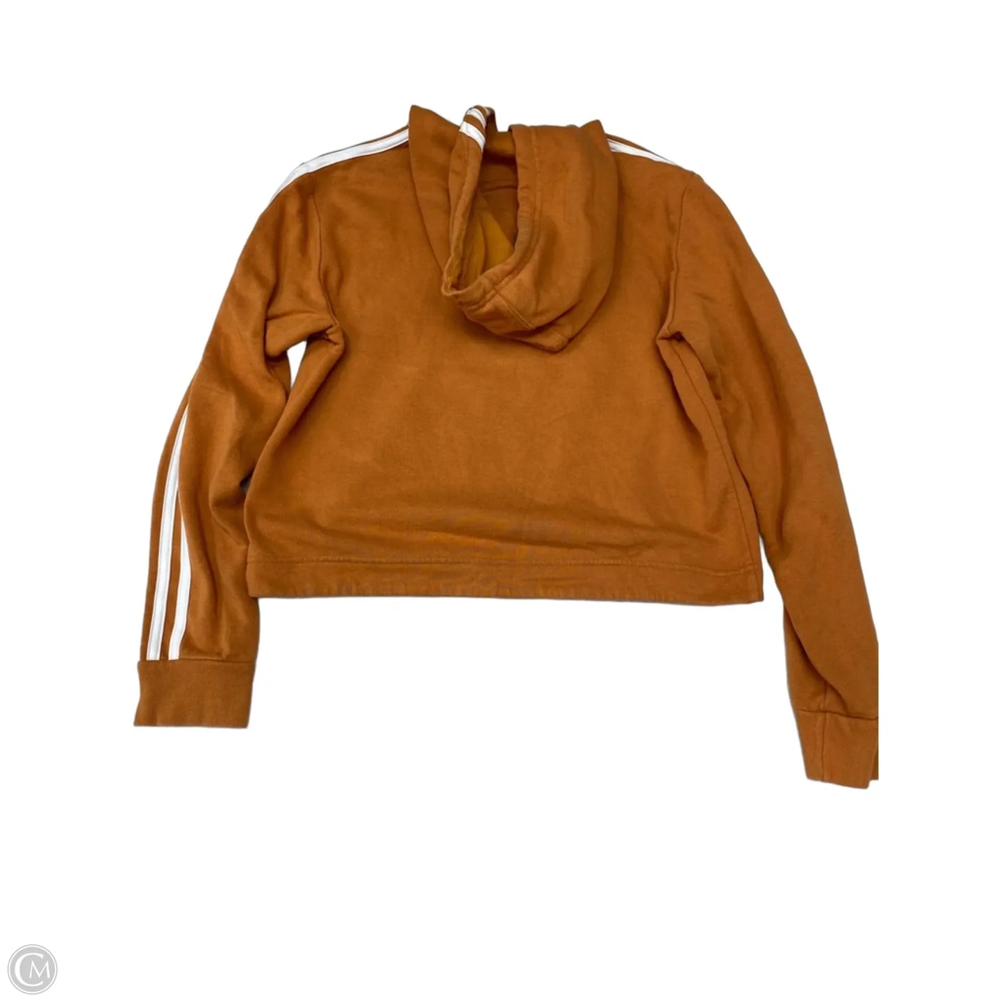 Athletic Sweatshirt Hoodie By Adidas In Yellow, Size: S