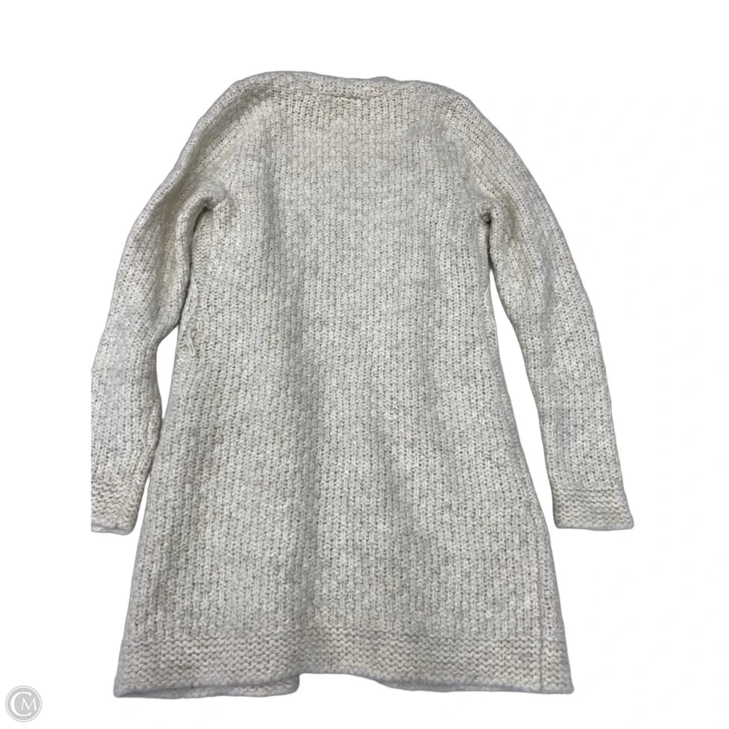 Sweater Cardigan By Loft In Ivory, Size: Xs