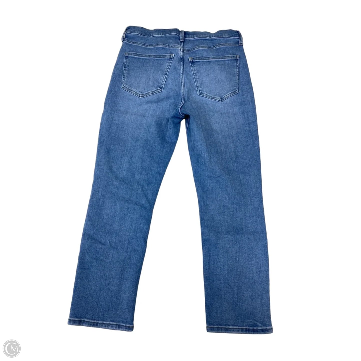 Jeans Straight By Gap In Blue Denim, Size: 10