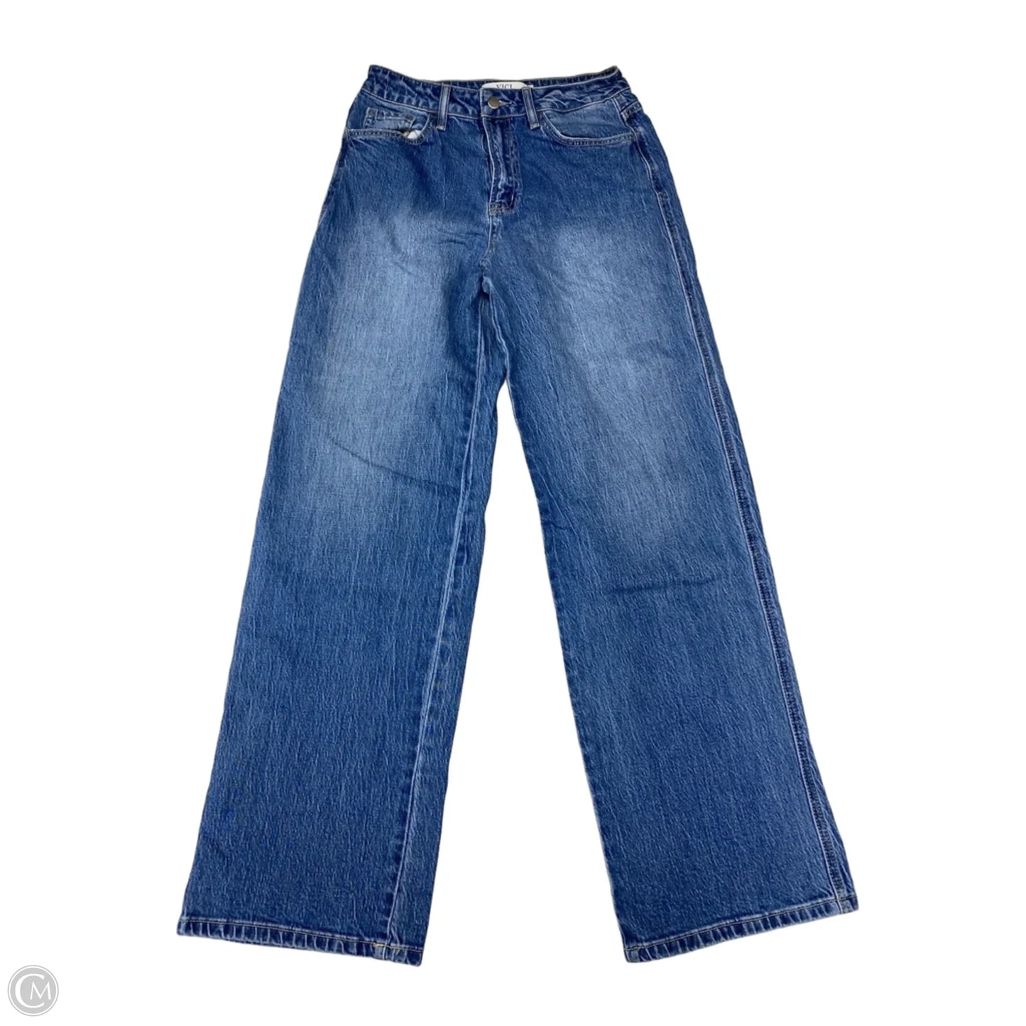 Jeans Wide Leg By Vici In Blue Denim, Size: 6
