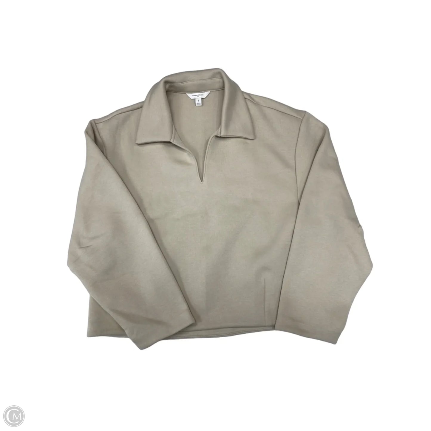 Sweatshirt Collar By Banana Republic In Beige, Size: S