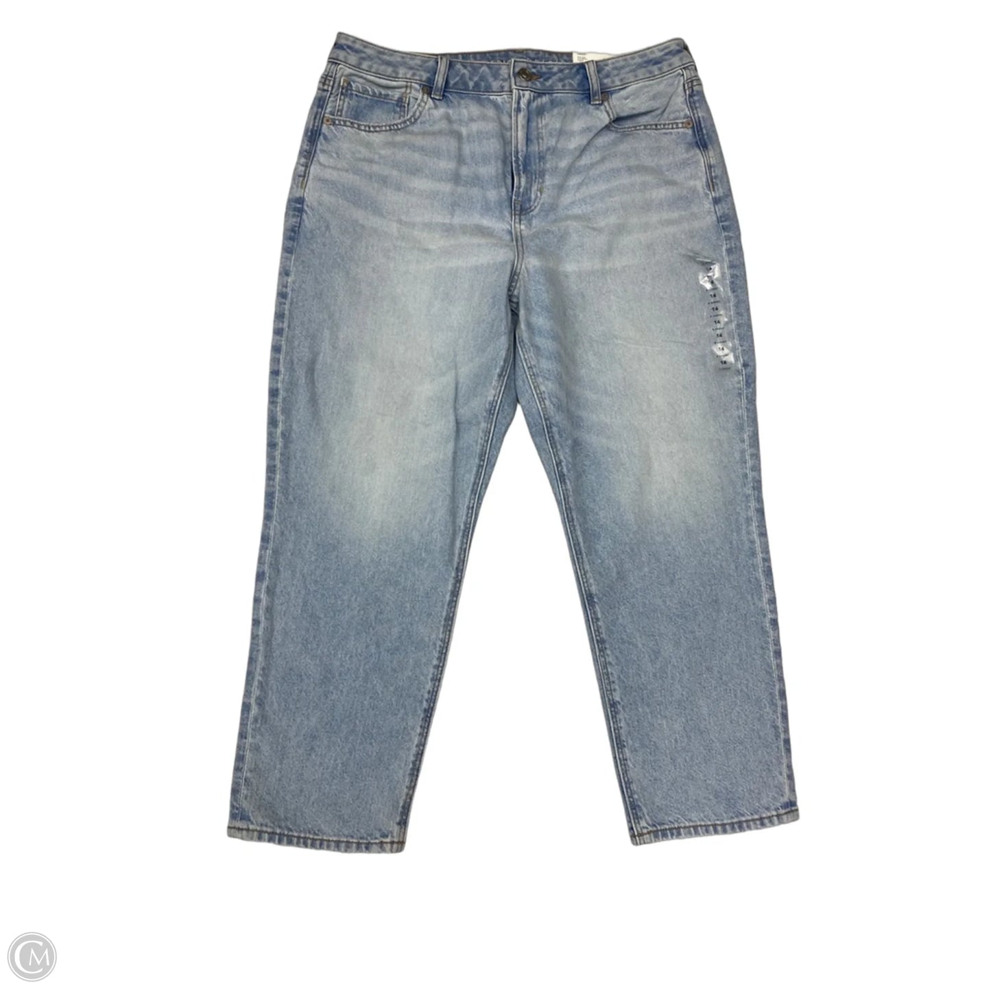 Jeans Boyfriend By American Eagle In Blue Denim, Size: 14p