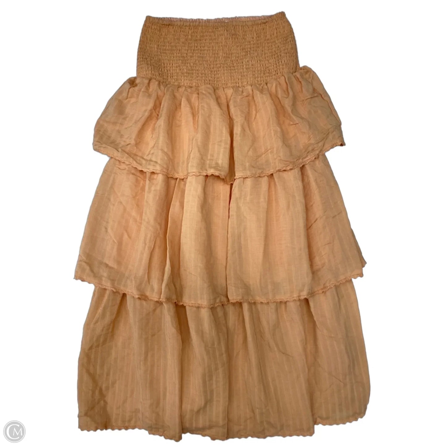 Dress Casual Midi By Cme In Peach, Size: M