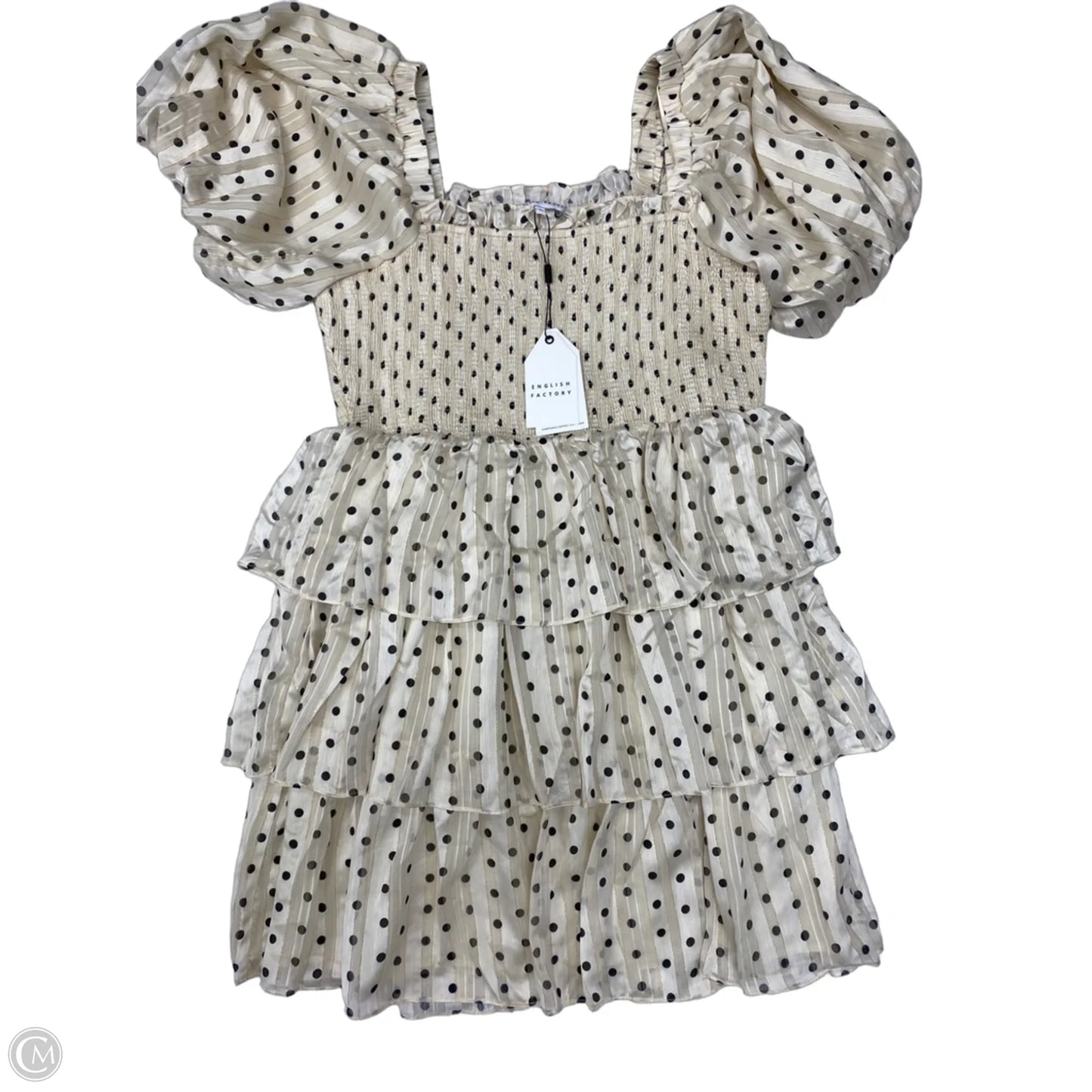 Dress Casual Short By English Factory In Polkadot Pattern, Size: L