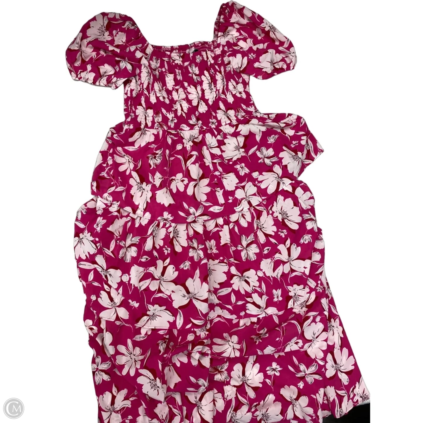 Dress Casual Maxi By Btfbm In Pink & White, Size: L