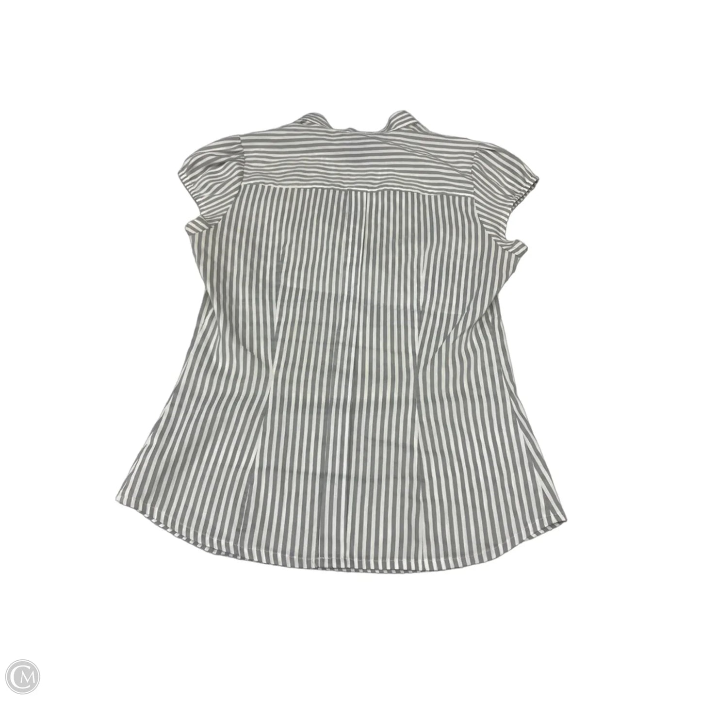 Top Short Sleeve By H&m In Striped Pattern, Size: Xs