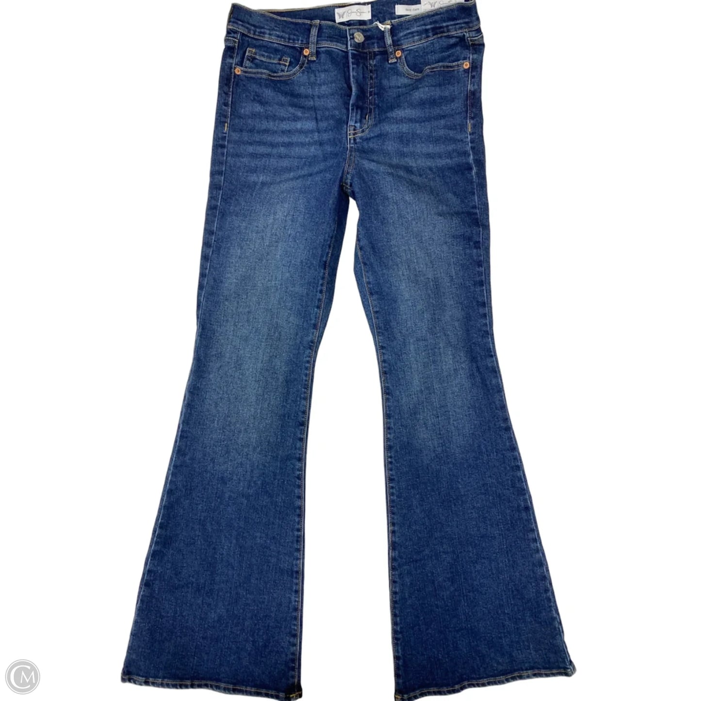 Jeans Flared By Jessica Simpson In Blue Denim, Size: 8