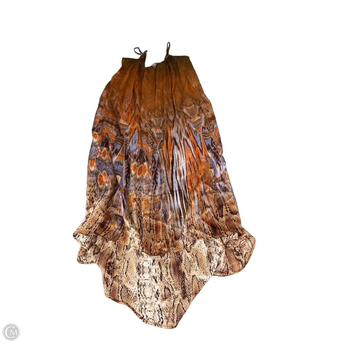 Dress Casual Maxi By Cmb In Brown & Tan, Size: Mp