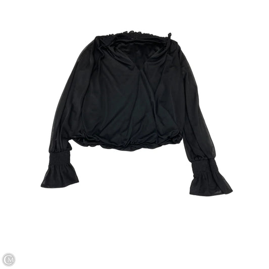 Top Long Sleeve By Express In Black, Size: S