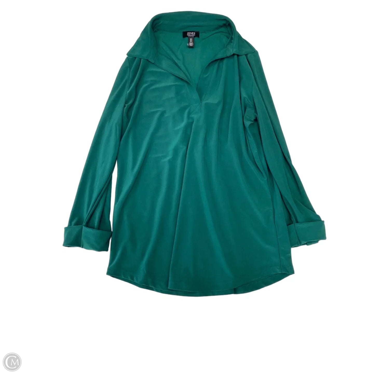 Top 3/4 Sleeve By Jones New York In Green, Size: S