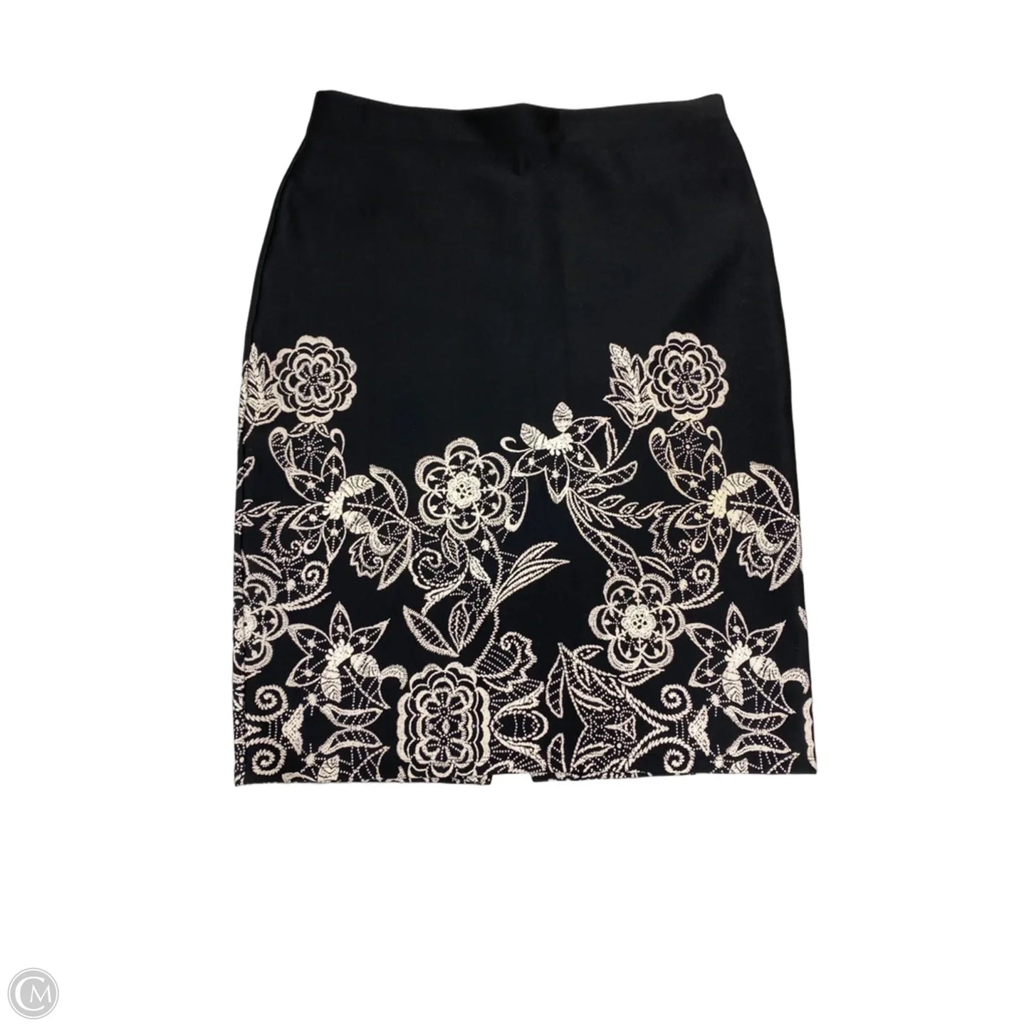 Skirt Mini & Short By New York And Co In Black & Cream, Size: M