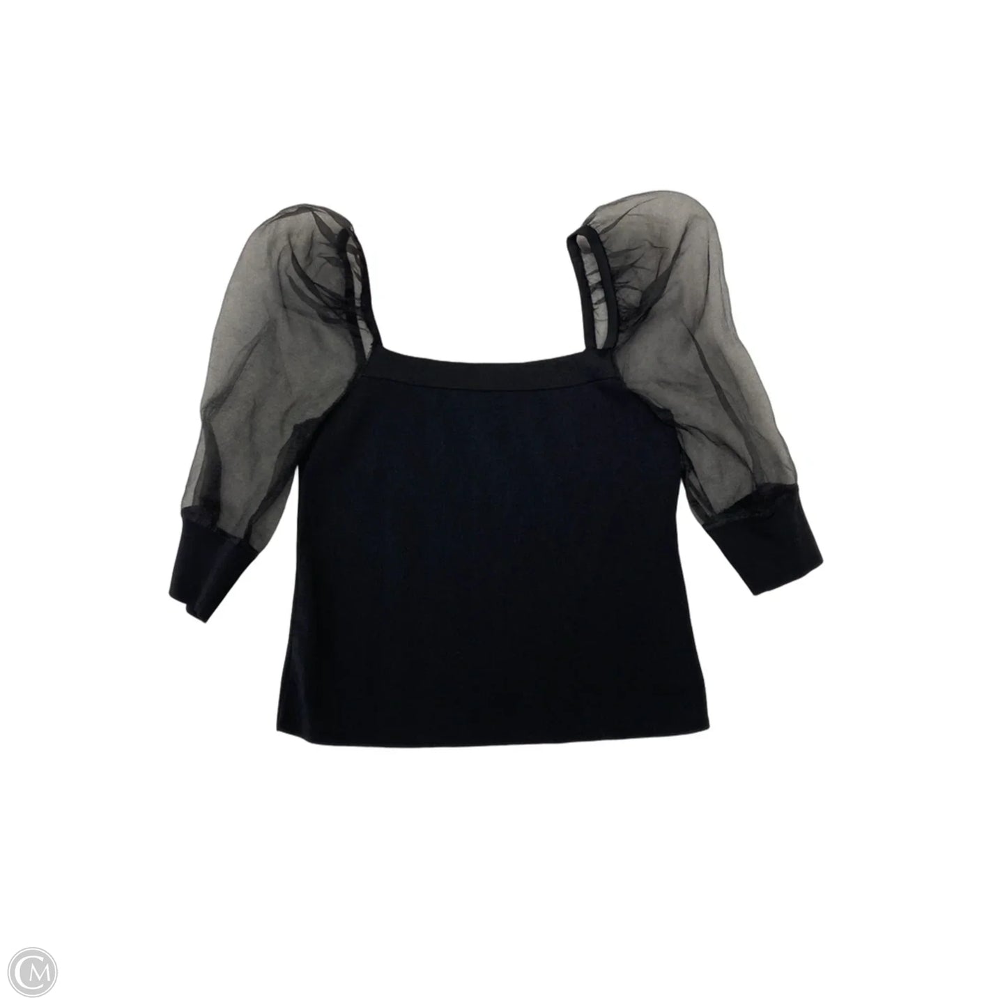 Top Short Sleeve By Bar Iii In Black, Size: L