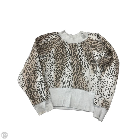 Sweatshirt Crewneck By Ocean Drive In Animal Print, Size: M