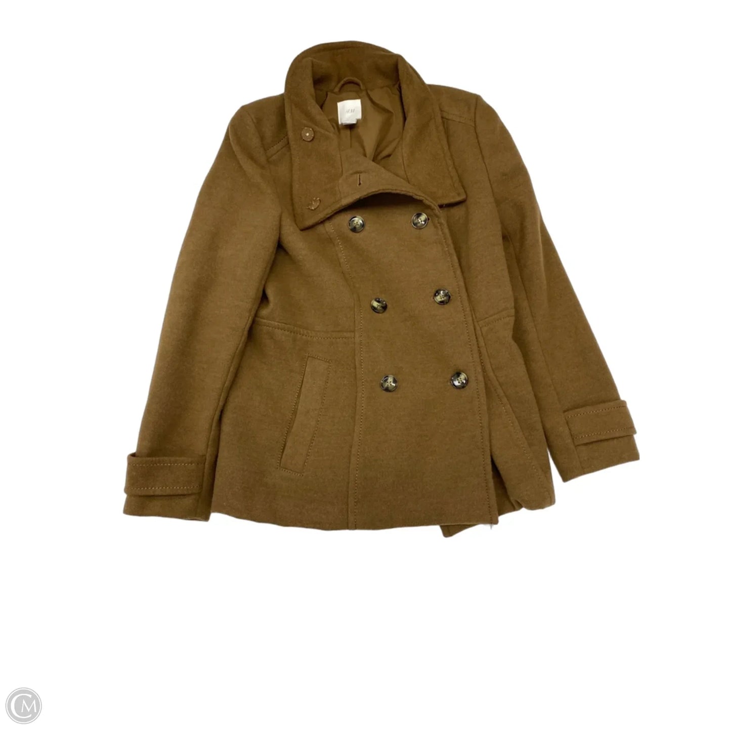 Coat Peacoat By H&m In Brown, Size: M