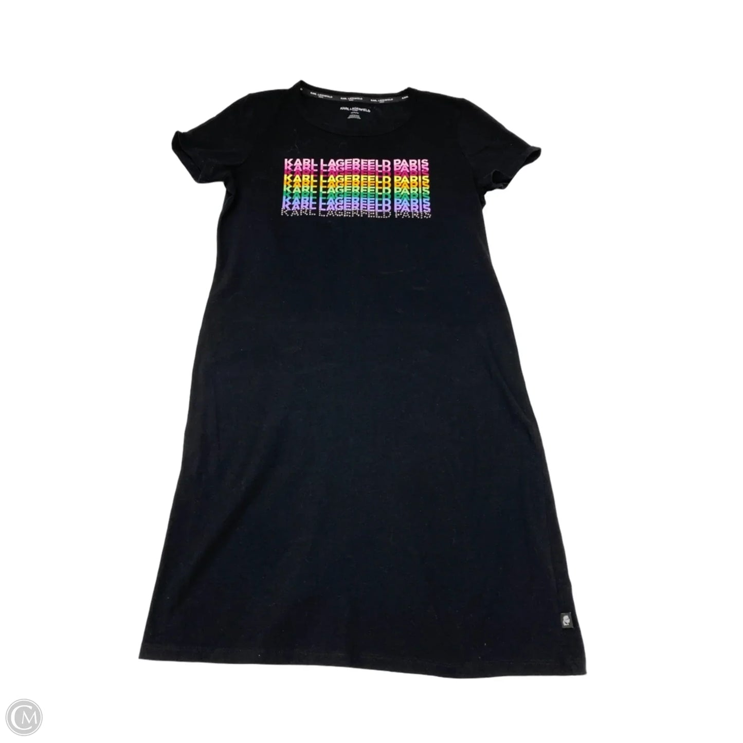 Dress Designer By Karl Lagerfeld In Black, Size: M