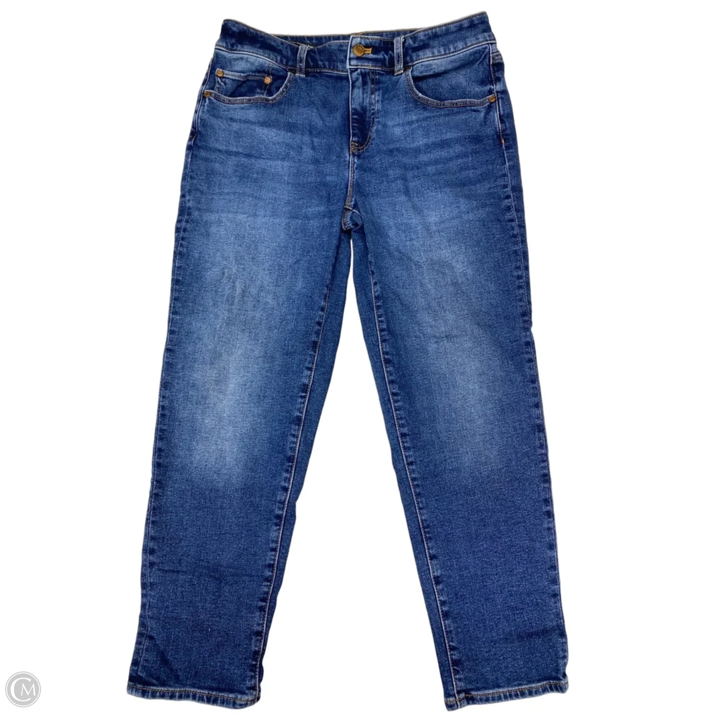 Jeans Straight By Talbots In Blue Denim, Size: 6p