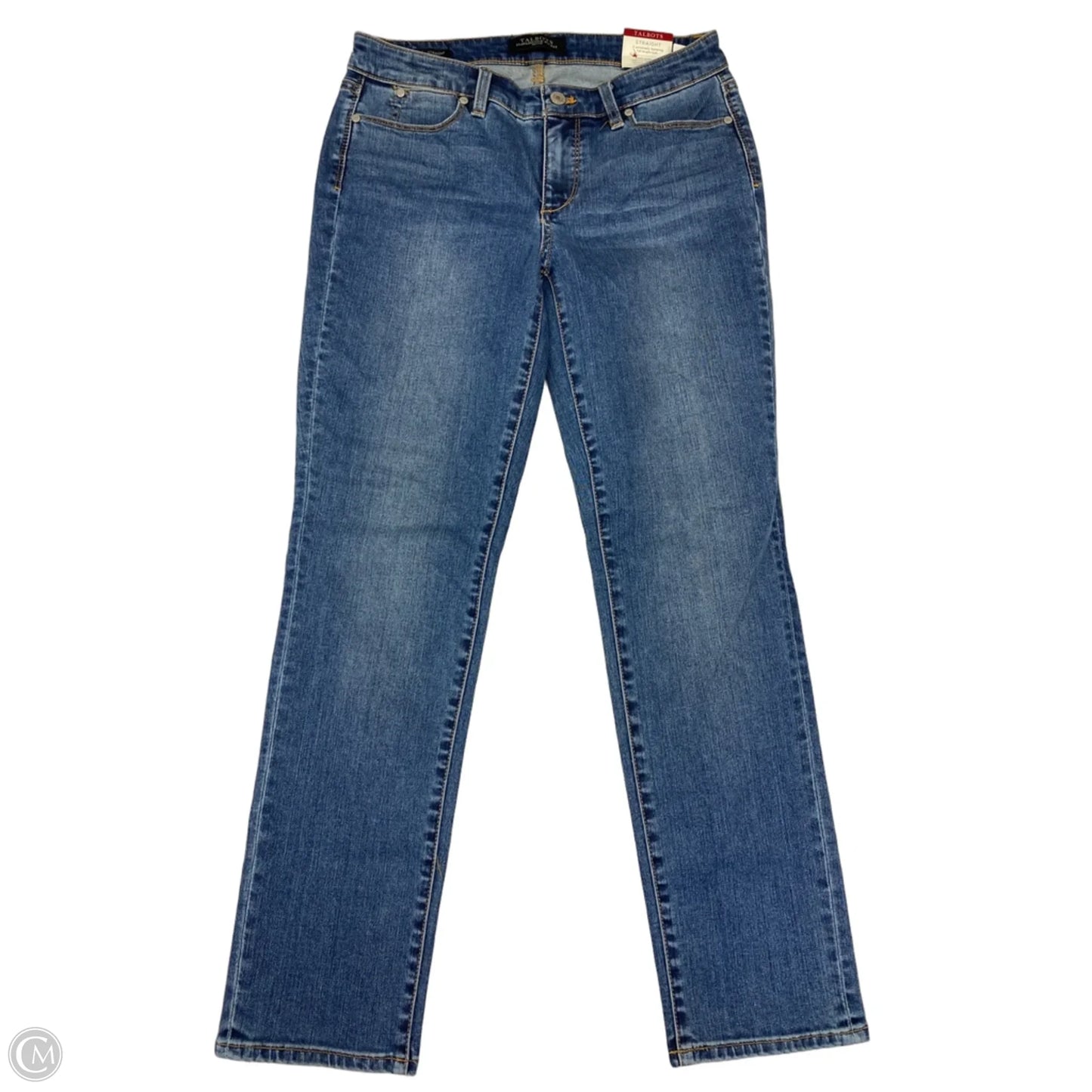 Jeans Straight By Talbots In Blue Denim, Size: 6p