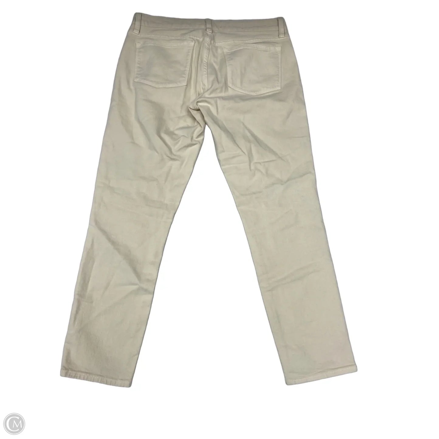 Jeans Skinny By J. Crew In Cream Denim, Size: 10