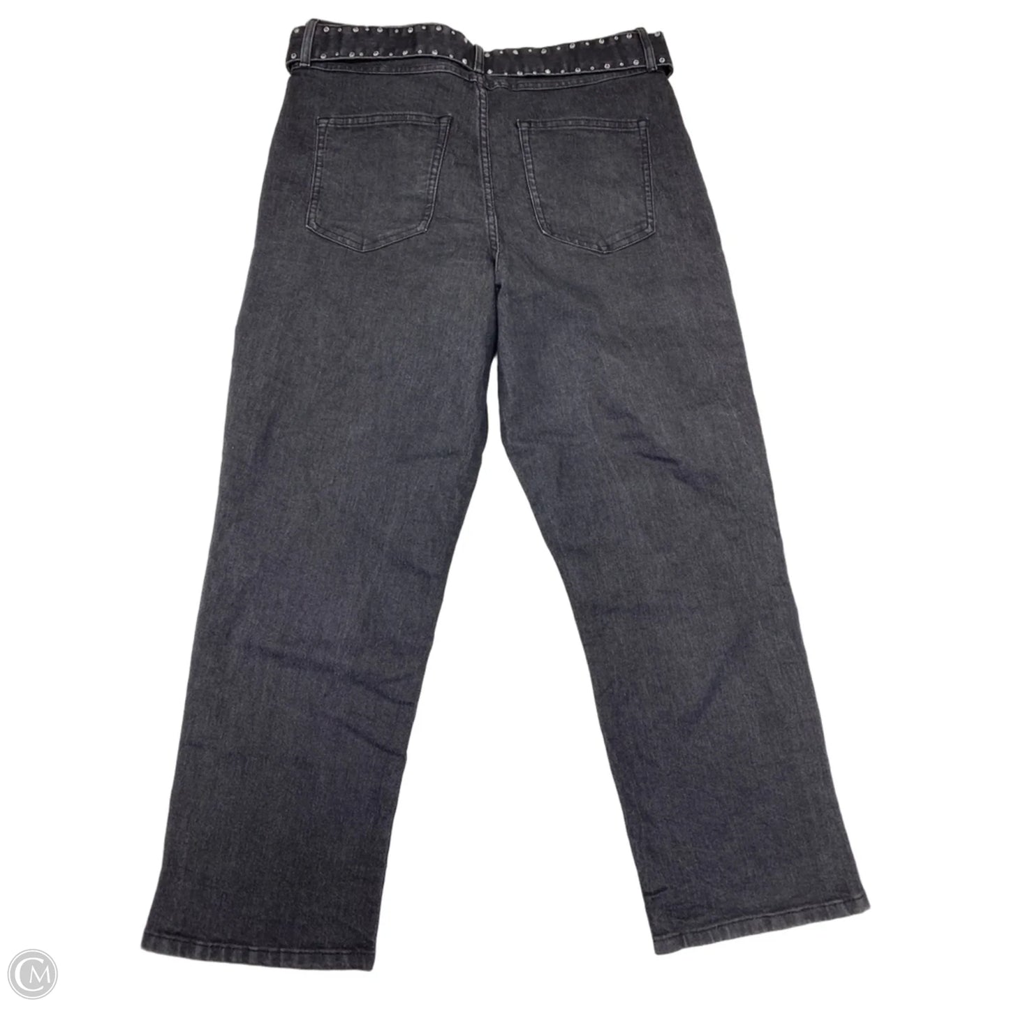 Jeans Straight By Bcbg In Black Denim, Size: 12