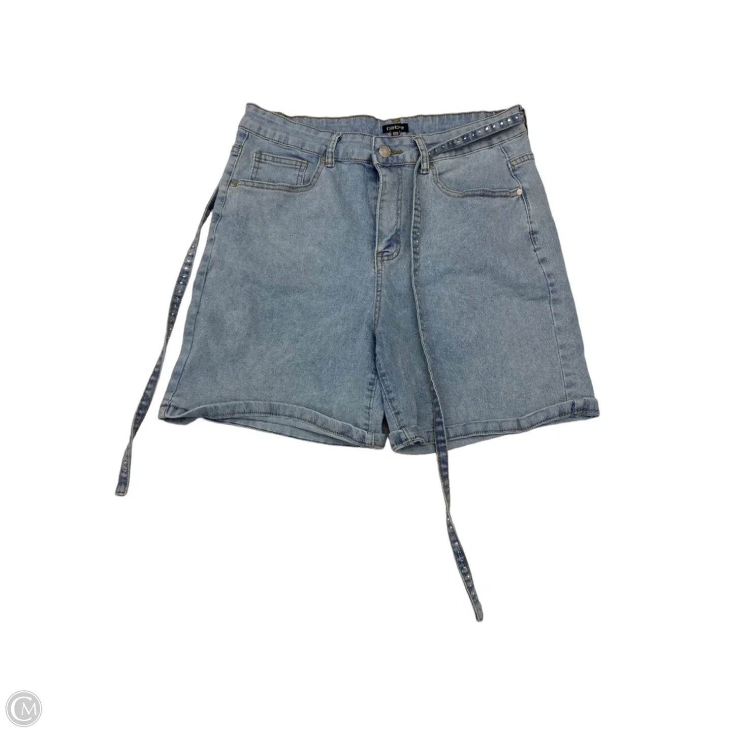 Shorts By Bebe In Blue Denim, Size: 12