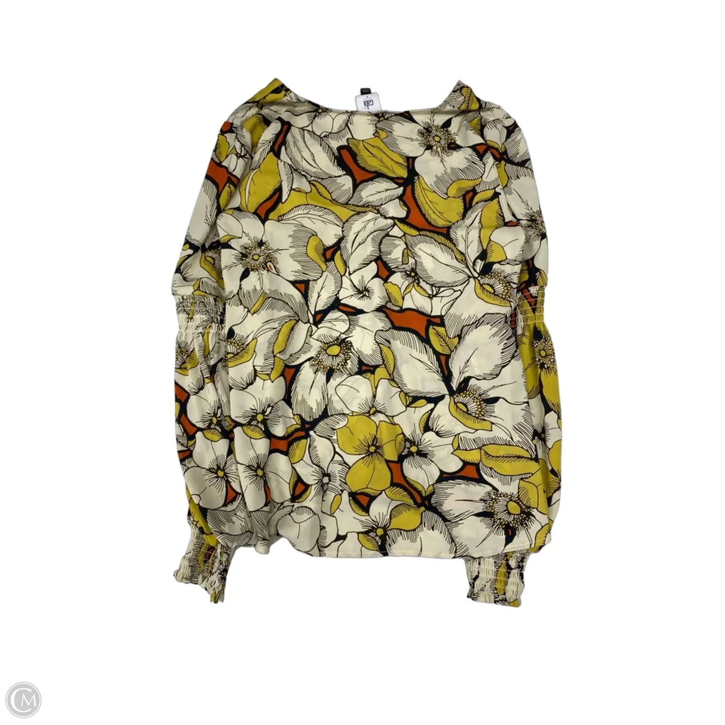 Blouse Long Sleeve By Cabi In Floral Print, Size: S
