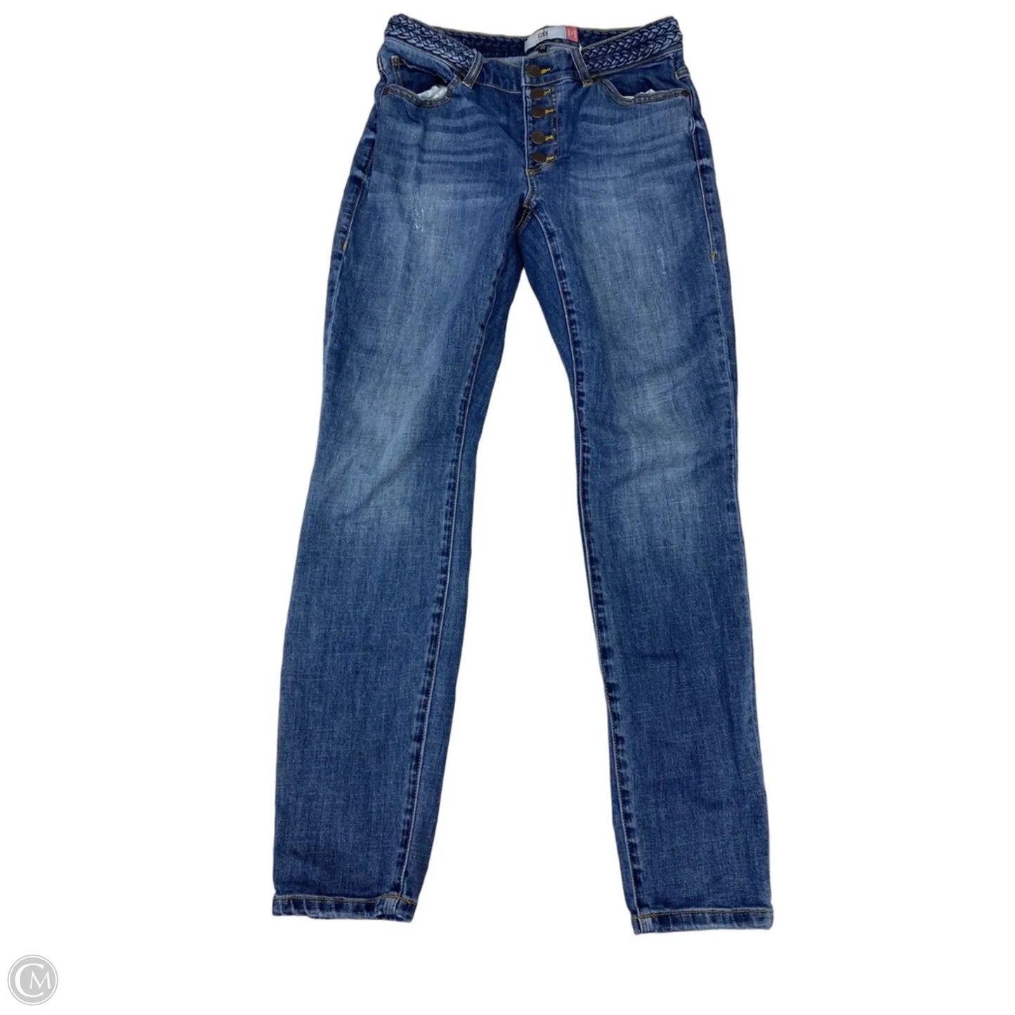Jeans Skinny By Cabi In Blue Denim, Size: 6