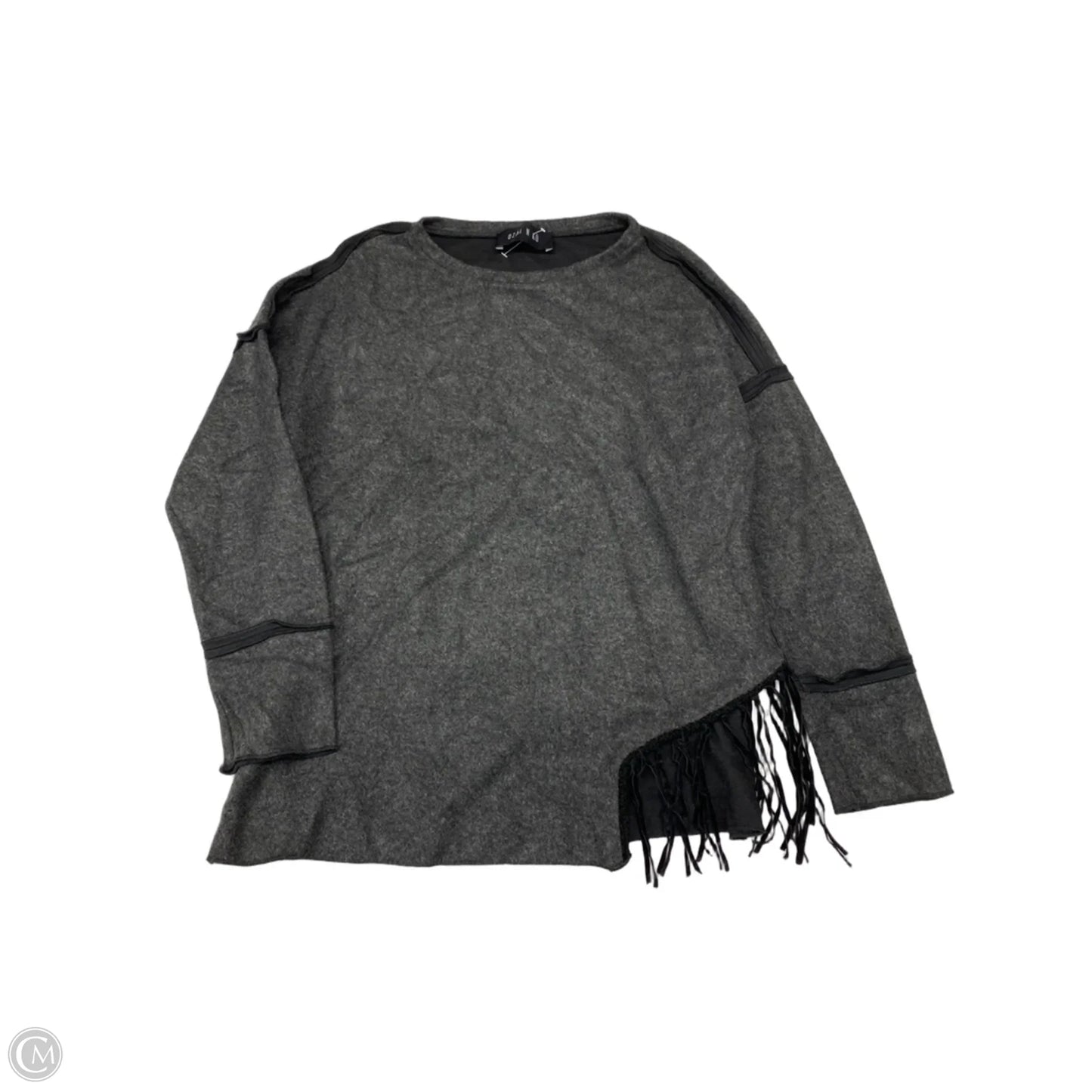 Top Long Sleeve By Clothes Mentor In Grey, Size: M