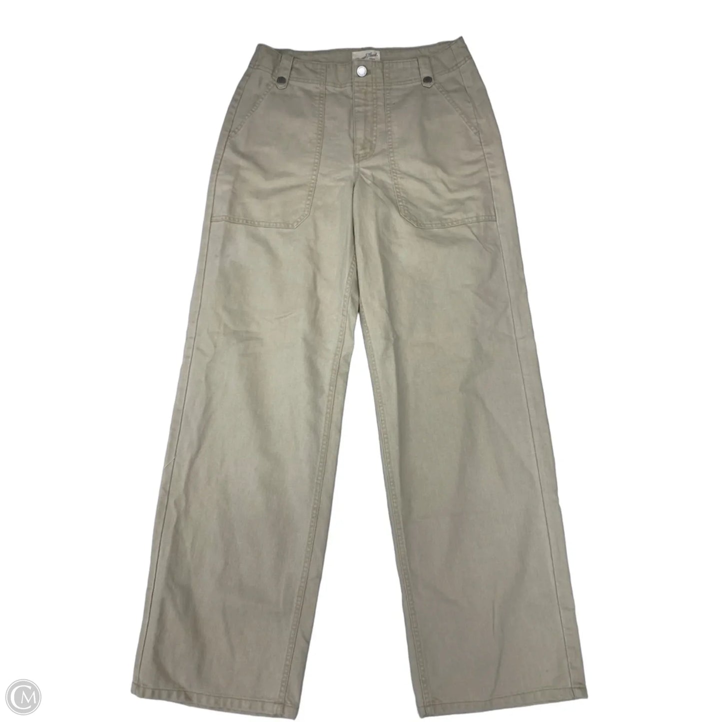 Jeans Wide Leg By Universal Thread In Cream Denim, Size: 6