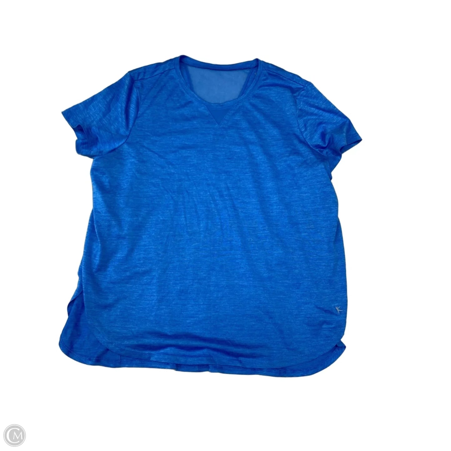 Athletic Top Short Sleeve By Danskin Now In Blue, Size: Xl