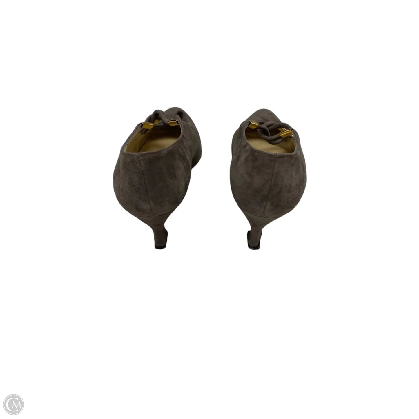 Shoes Heels Kitten By Cmb In Grey, Size: 9