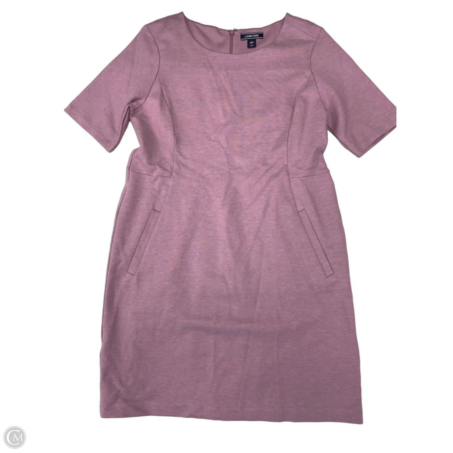 Dress Work By Lands End In Pink, Size: 16