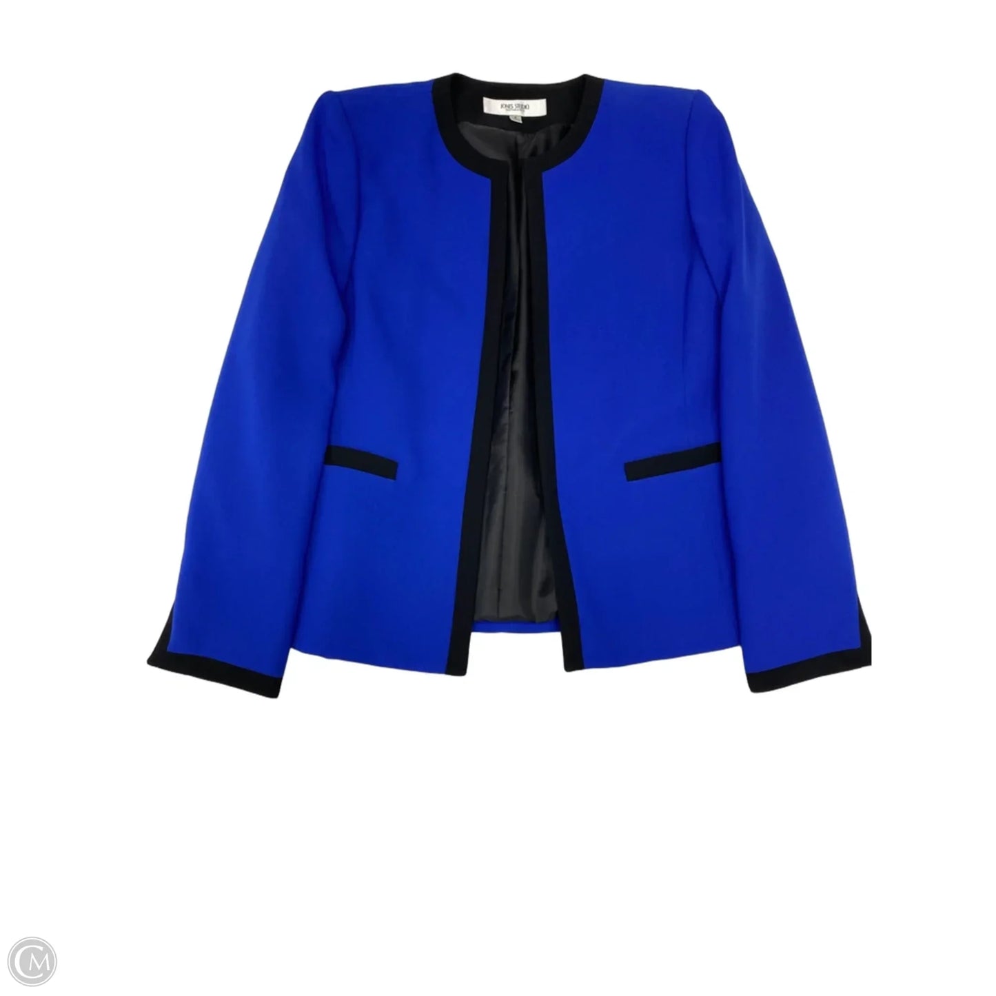 Blazer By Jones Studio In Black & Blue, Size: S