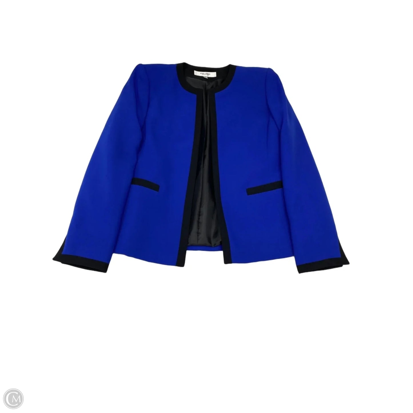 Blazer By Jones Studio In Black & Blue, Size: S