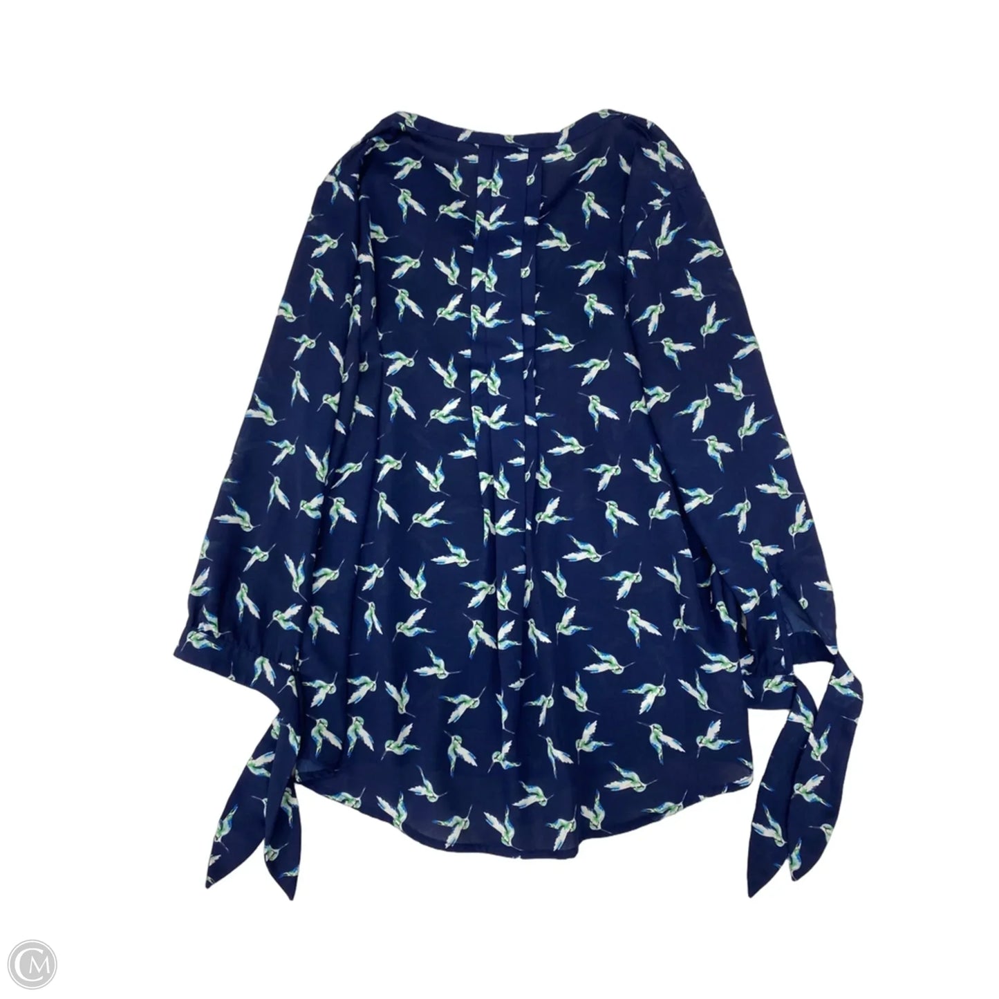 Blouse 3/4 Sleeve By 41 Hawthorn In Blue, Size: M