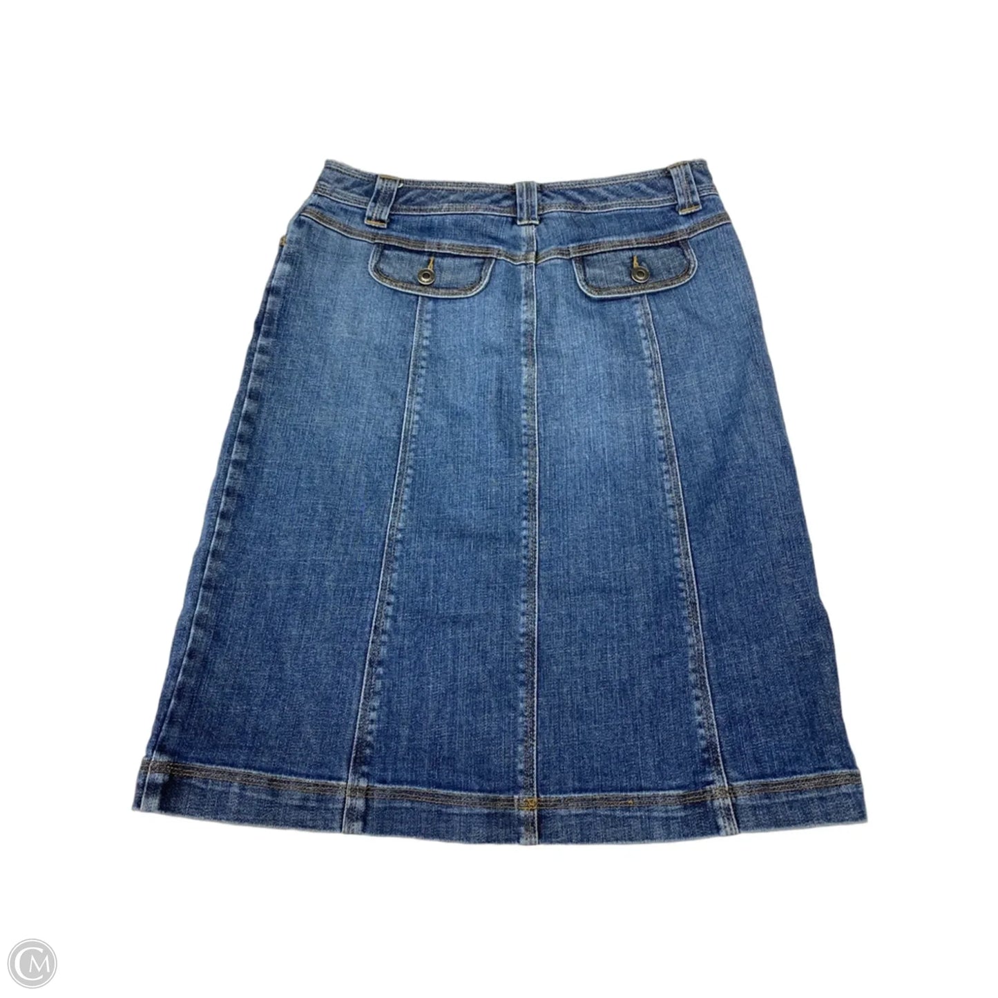 Skirt Mini & Short By Talbots In Blue Denim, Size: 4