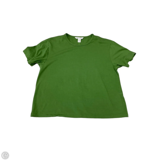 Athletic Top Short Sleeve By Athleta In Green, Size: M
