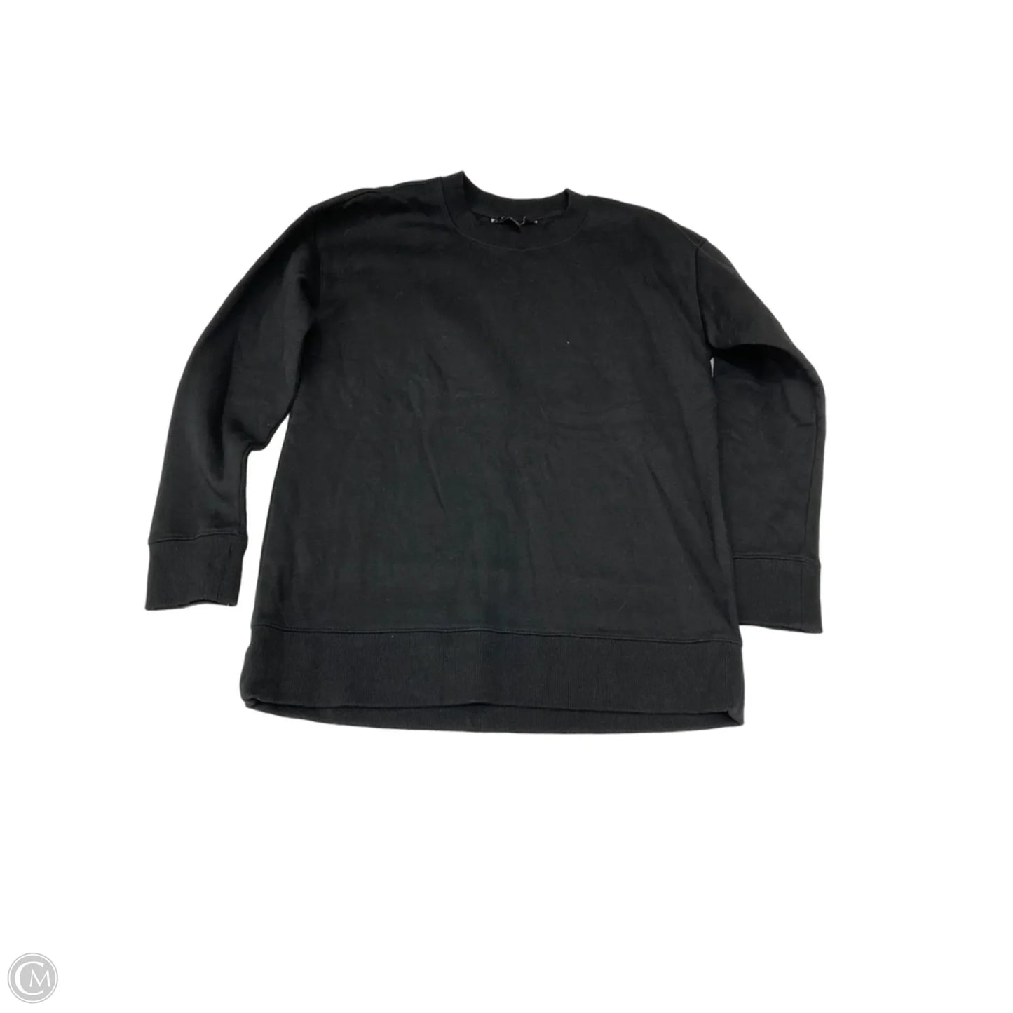 Sweatshirt Crewneck By Banana Republic In Black, Size: Xs