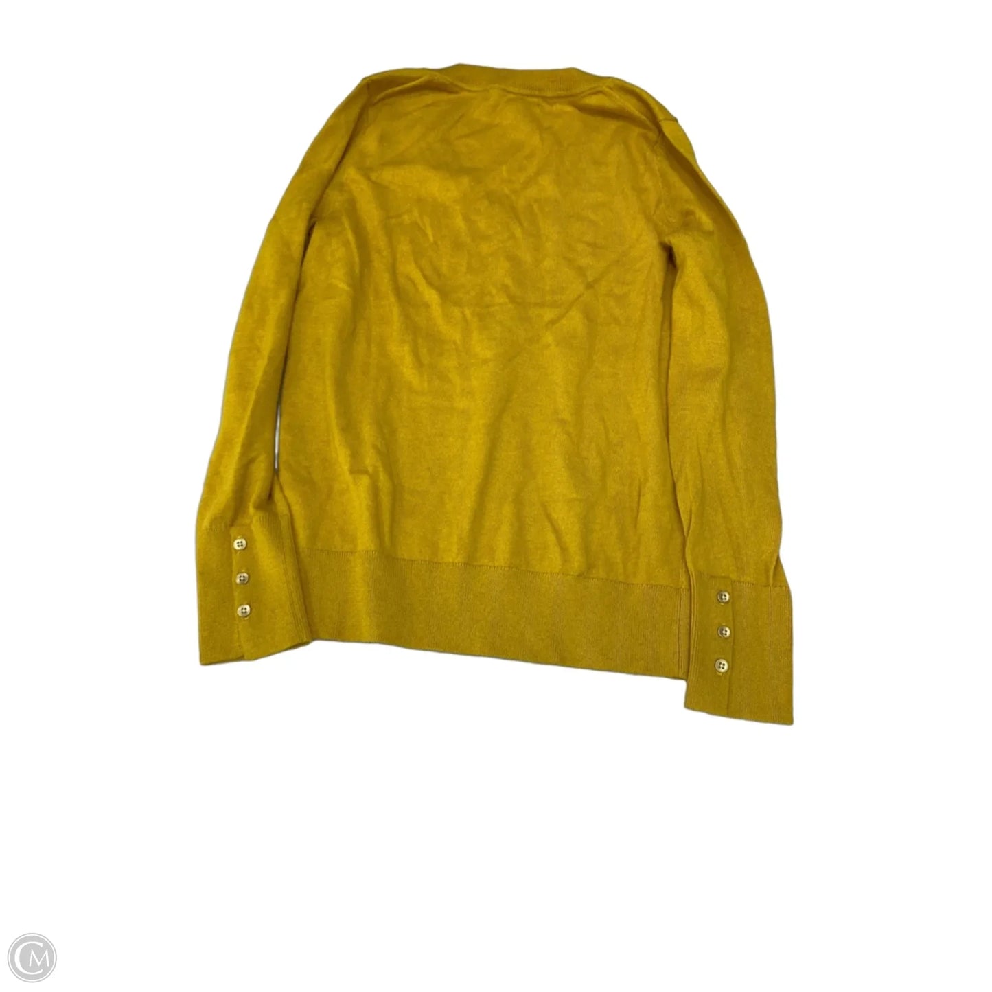 Top Long Sleeve By Banana Republic In Yellow, Size: Xs