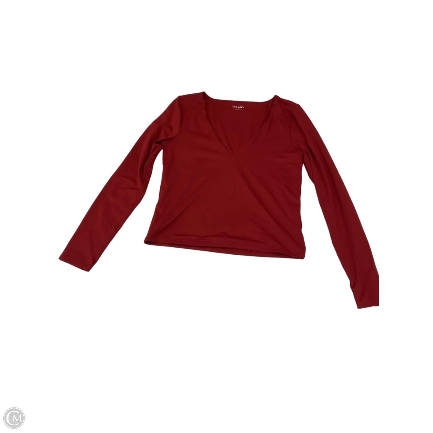 Top Long Sleeve By Old Navy In Red, Size: M