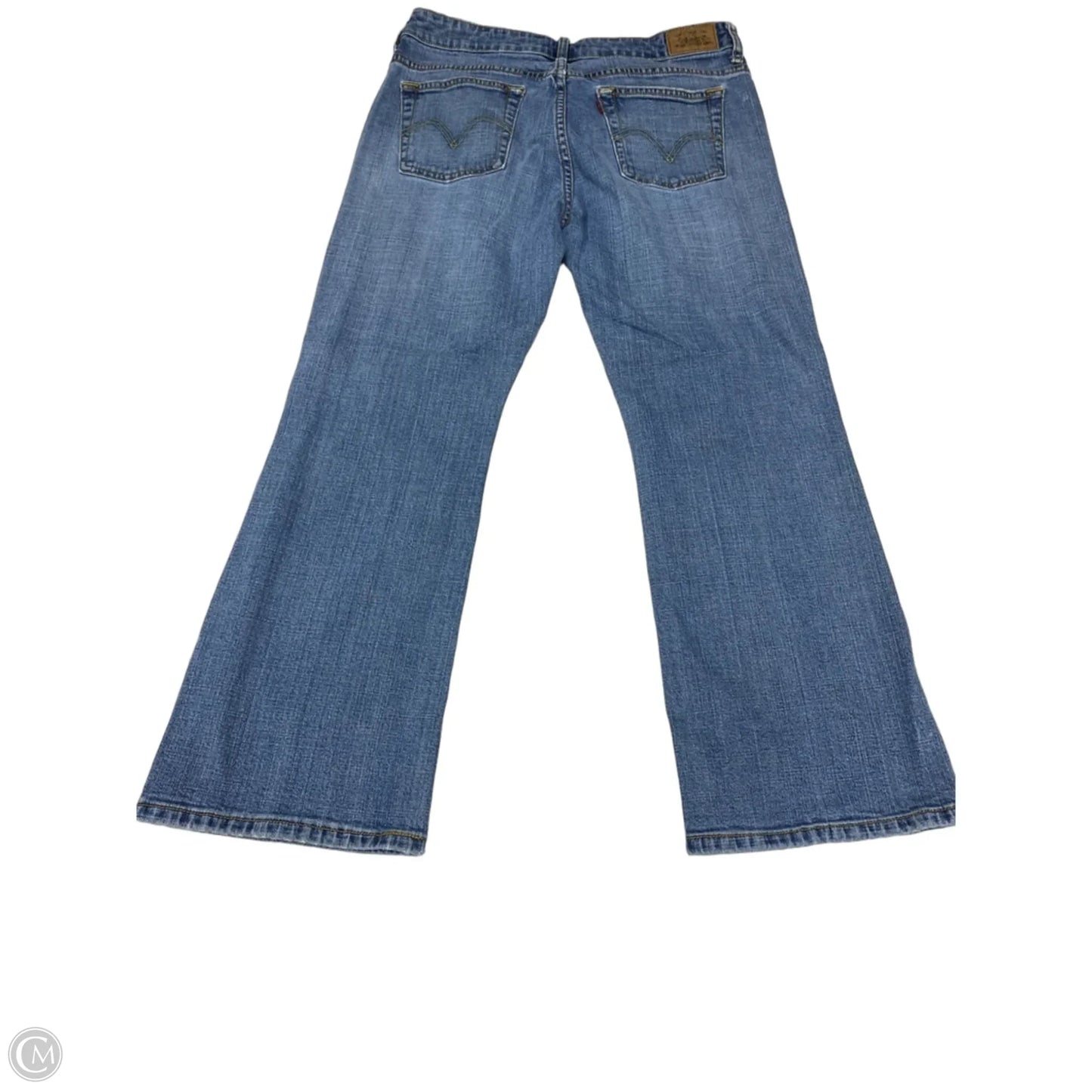 Jeans Boot Cut By Levis In Blue Denim, Size: 12