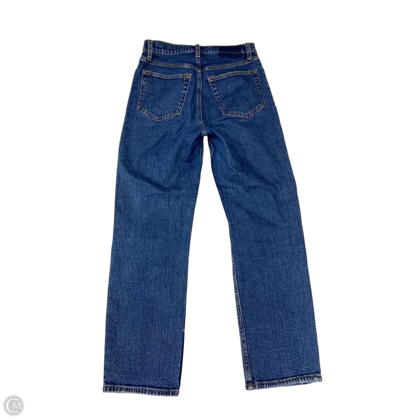 Jeans Straight By Abercrombie And Fitch In Blue Denim, Size: 4