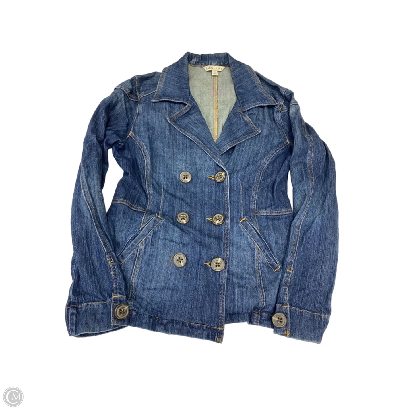 Jacket Denim By Cabi In Blue Denim, Size: M