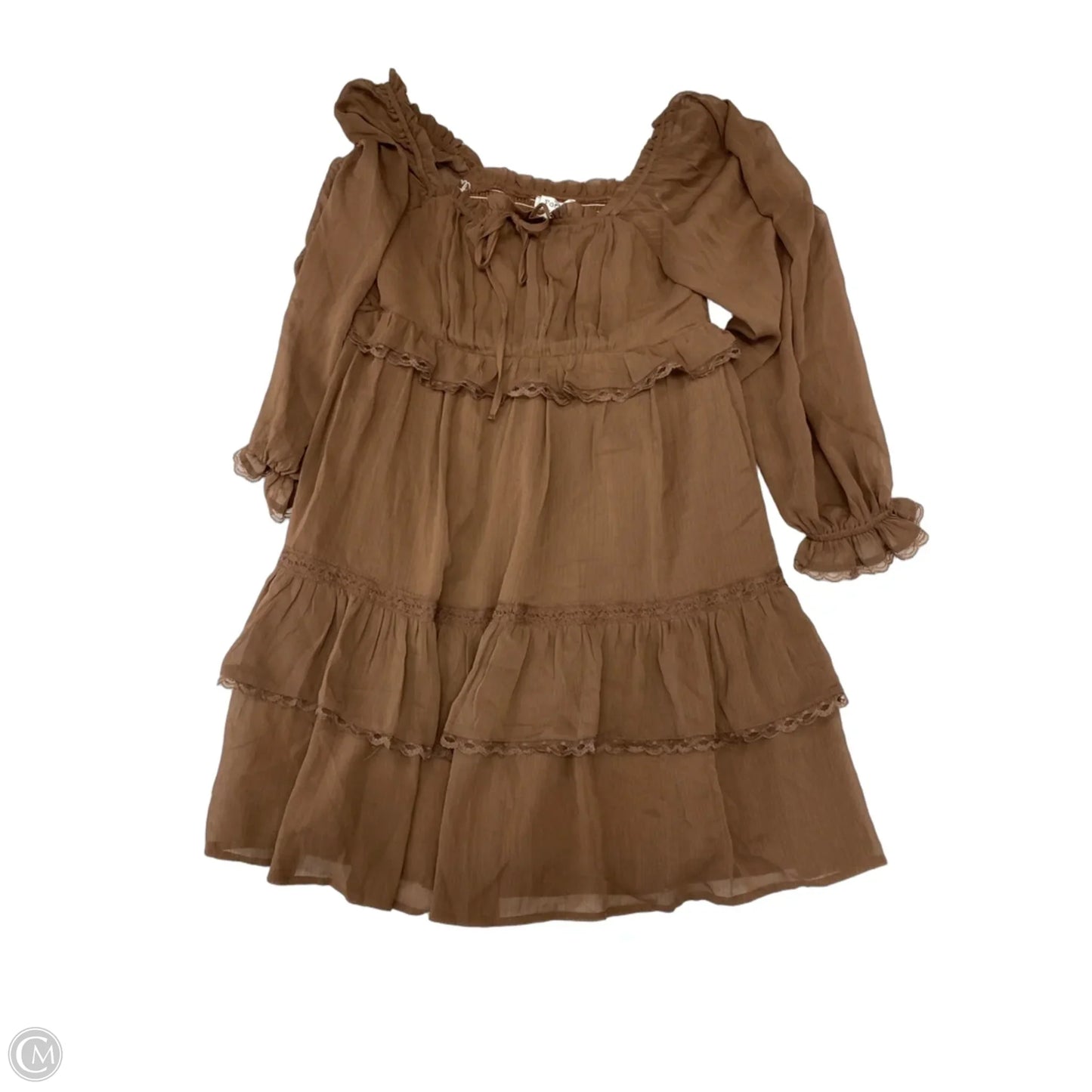 Dress Casual Short By Cmc In Brown, Size: M