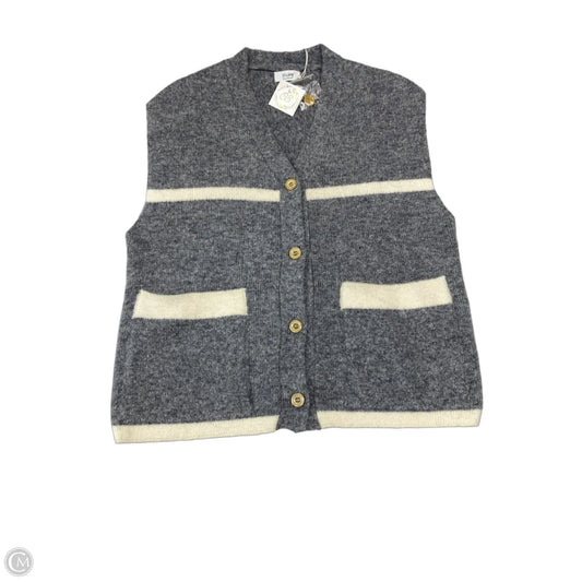 Vest Sweater By Bluivy In Grey & White, Size: S