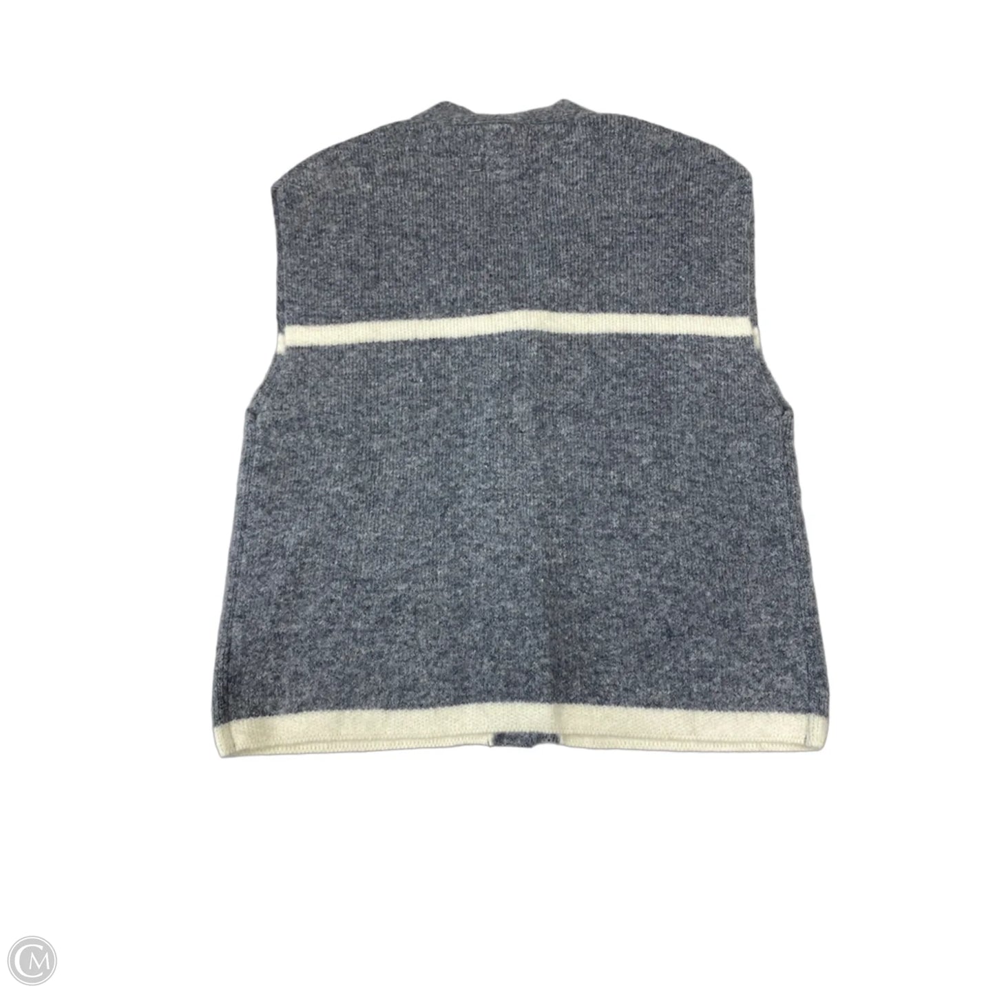 Vest Sweater By Bluivy In Grey & White, Size: S