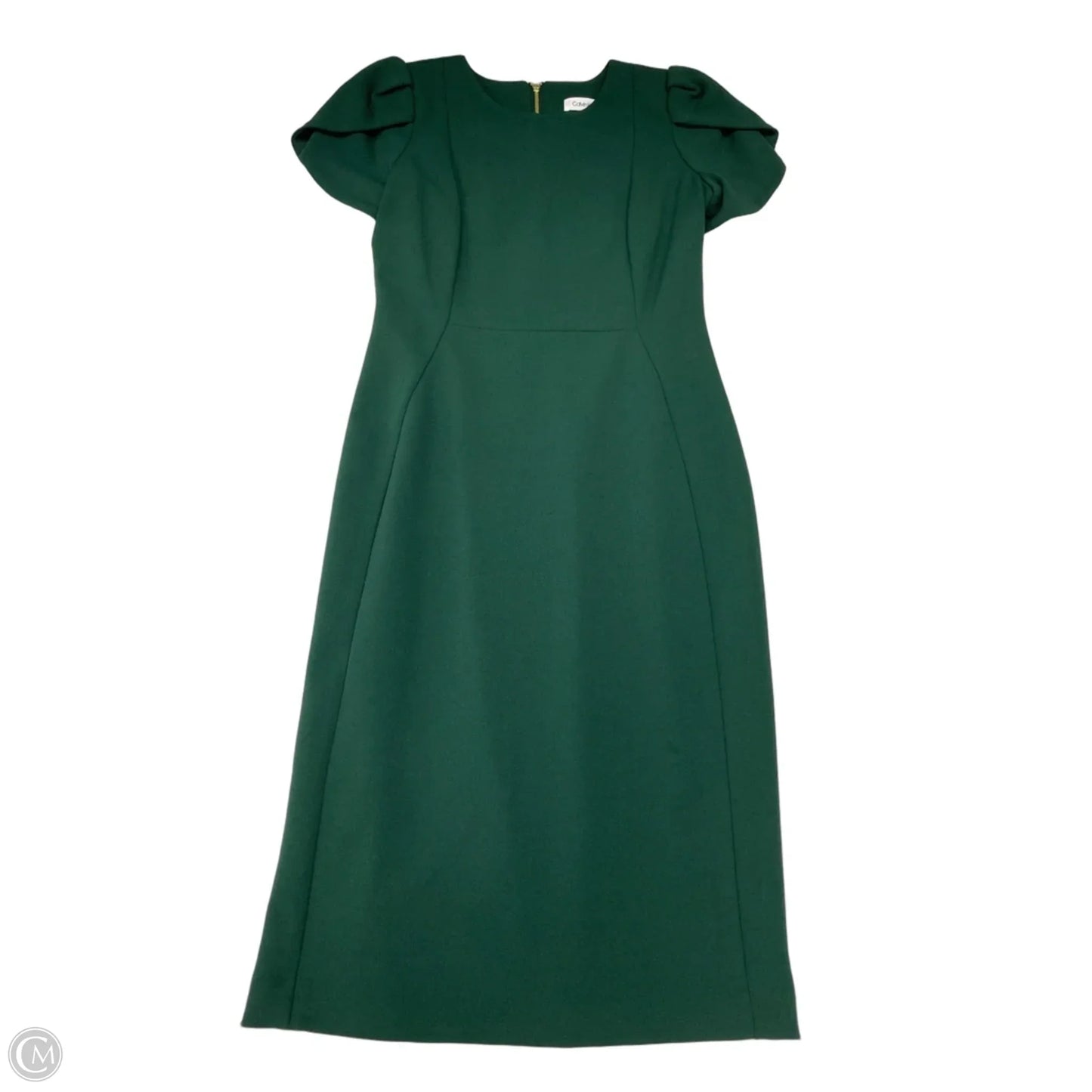 Dress Work By Calvin Klein In Green, Size: Xs