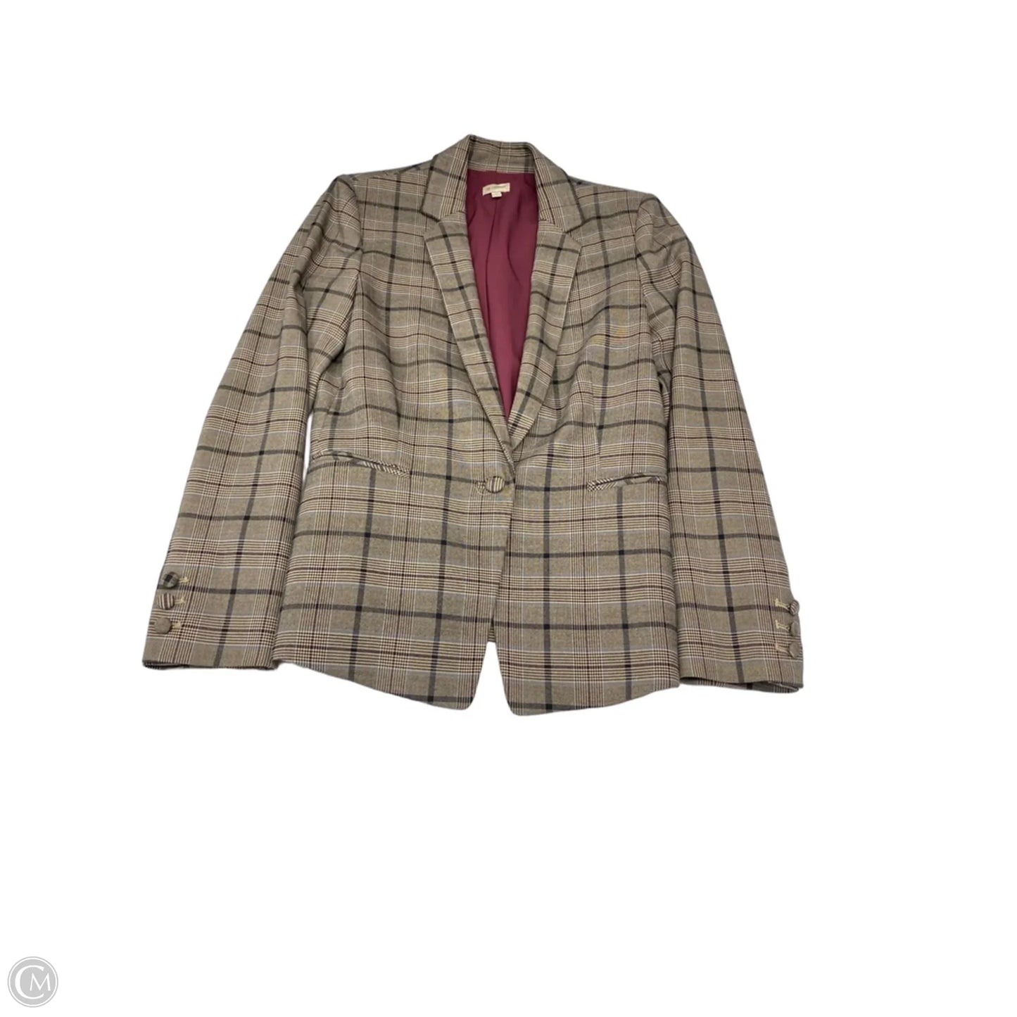Blazer By Cremieux In Plaid Pattern, Size: Xs