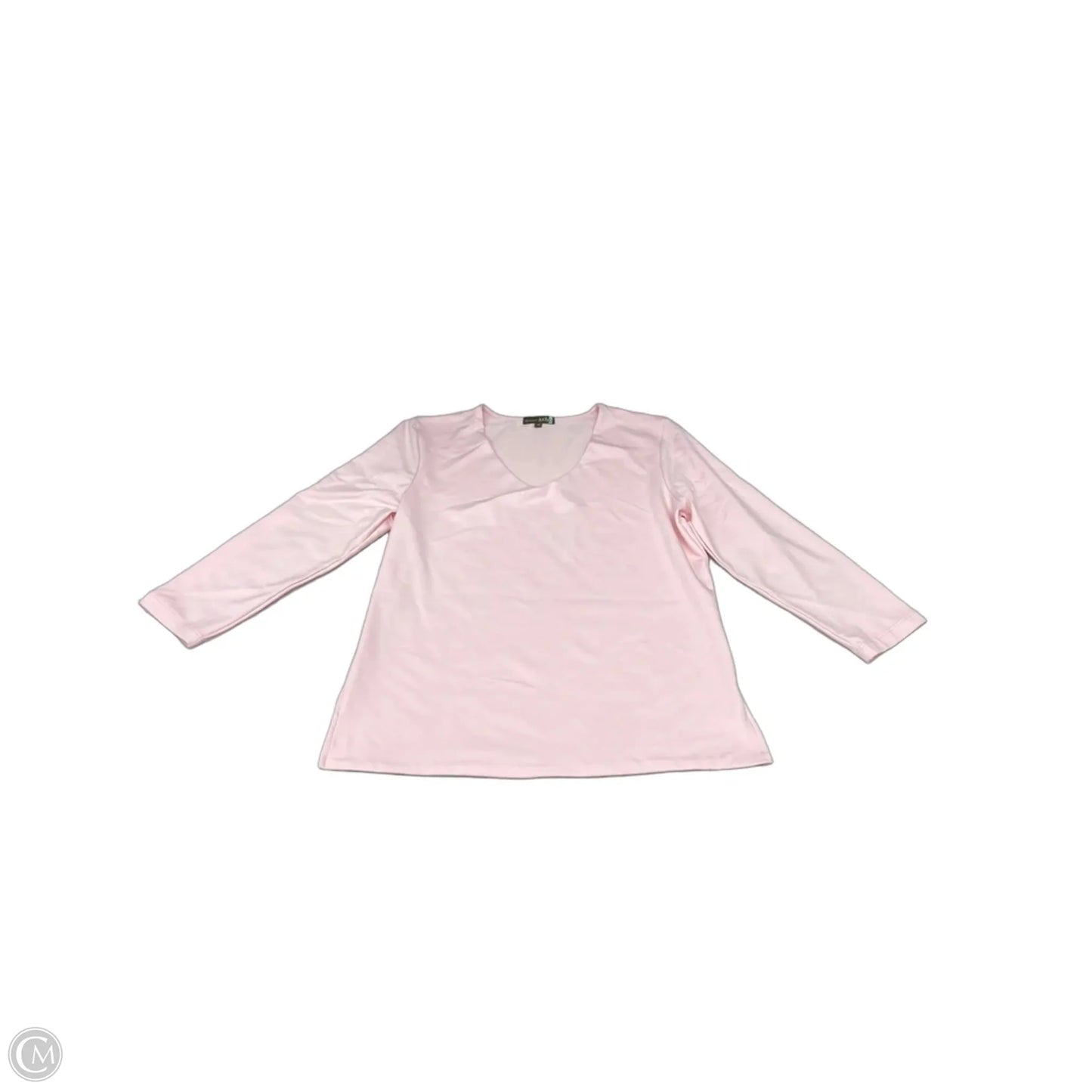 Top 3/4 Sleeve By Cmc In Pink, Size: M
